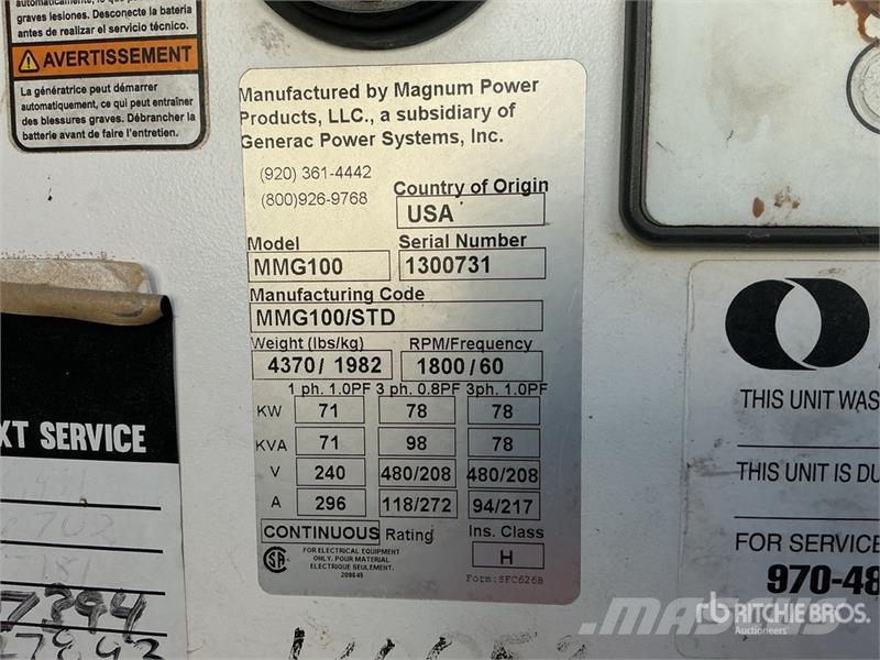 Magnum 71 kVA Mobile Generator Set مولدات ديزل