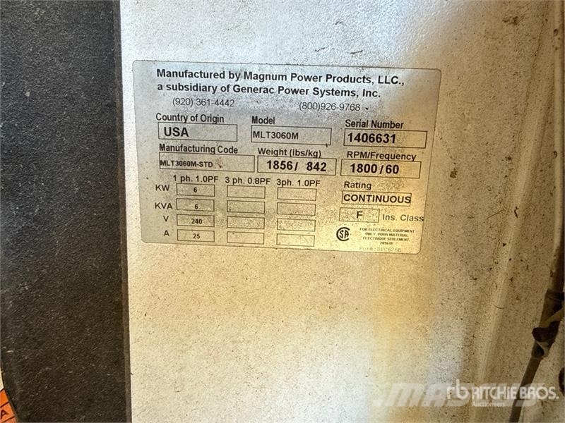 Magnum MLT3060M-01 6 kW Light Tower Light towers