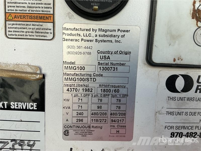 Magnum MMG100 Générateurs diesel