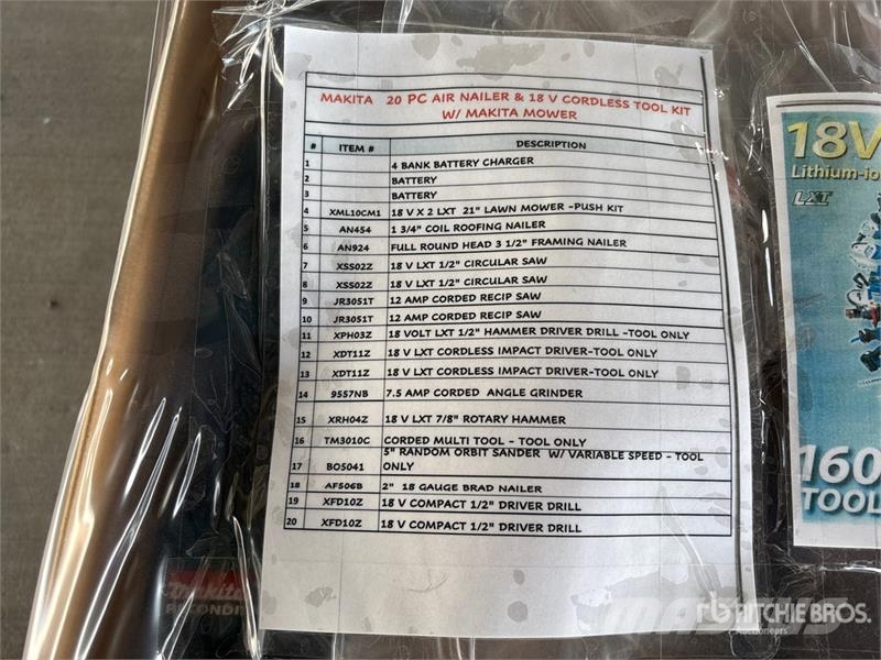 Makita 20 pc Tool Set مكونات أخرى
