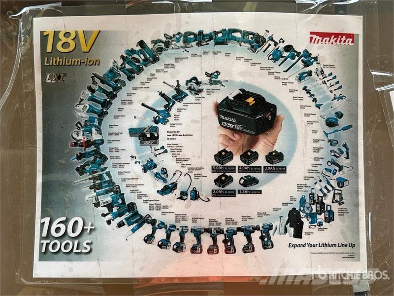 Makita of (2) Boxes of Makita Air Nail Gun & 18 VOLT Cord Outros componentes
