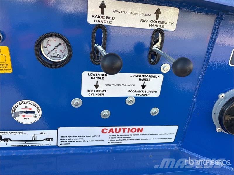  Mammoth 140000 lb Tri/A Removable Gooseneck Lowboy Plataformas bajas