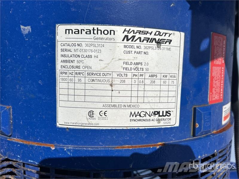 Marathon 362PSL3124-311ME 75 kVA Skid-Mounted Generator Set Diesel generatoren