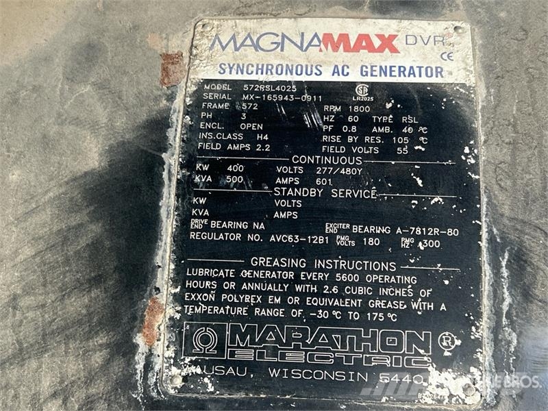 Marathon 572RSL4025 400 kW Mobile Generator Set Γεννήτριες ντίζελ