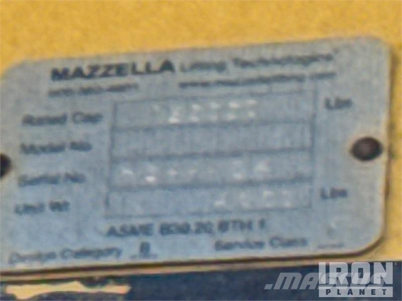 Mazzella 252 in Lifting Frame クレーン部品と設備