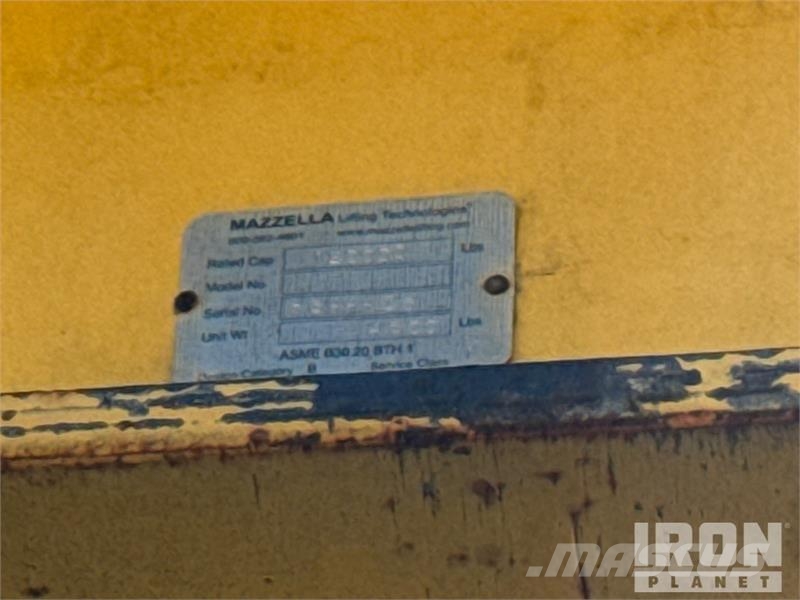 Mazzella 252 in Lifting Frame クレーン部品と設備