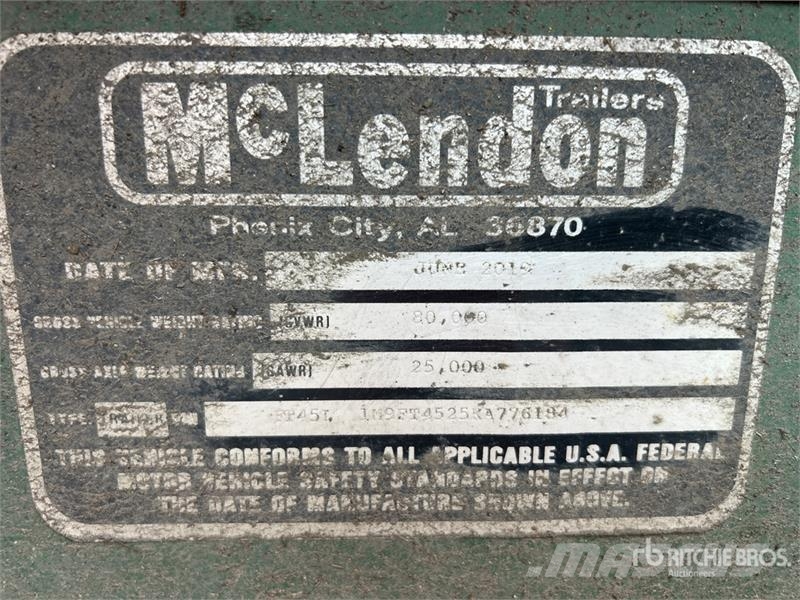 McLendon FT45L 45 ft T/A Log Trailer Timber trailers