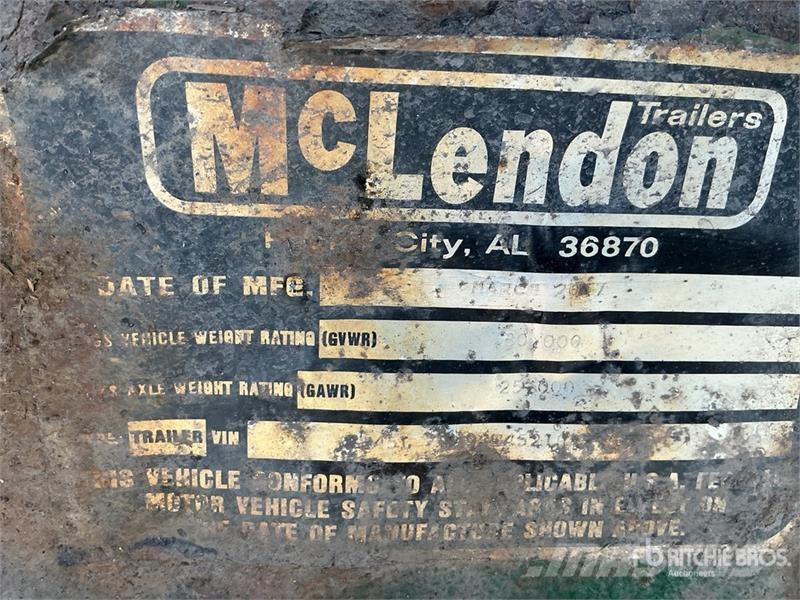 McLendon FT45L 45 ft T/A Log Trailer 목재용 트레일러