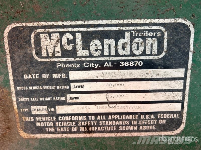 McLendon FT45L 45 ft T/A Log Trailer Timber trailers