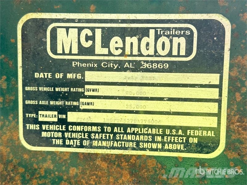 McLendon FT45L 45 ft T/A Pole Log Trailer (Inoperable) 목재용 트레일러