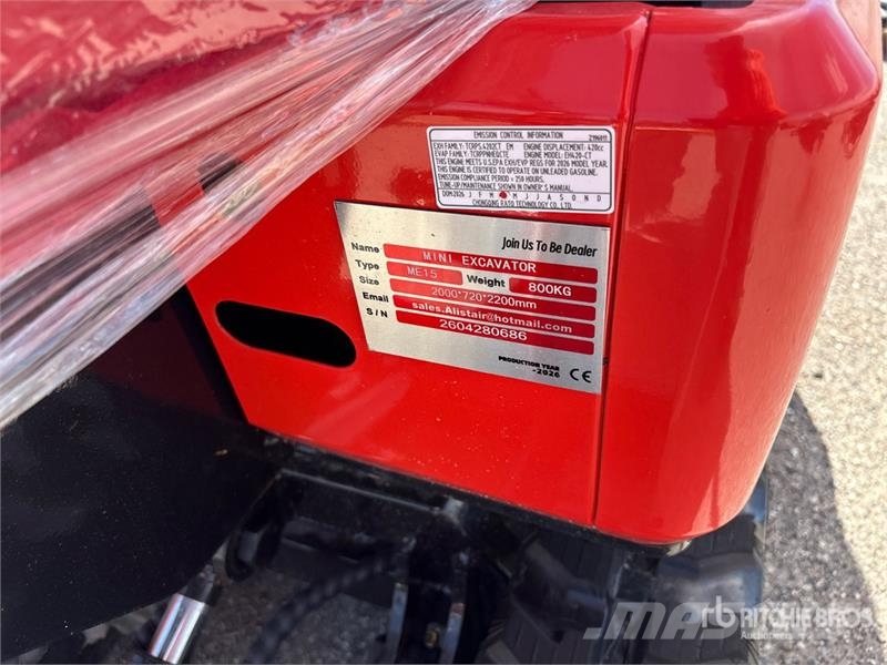 ME15 Mini Excavator (Unused) Mini pelle < 7t