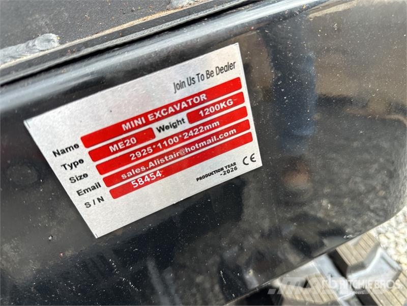 ME20-RED Yanmar Diesel Mini Excavator (Unused) Εκσκαφάκι (διαβολάκι) < 7t