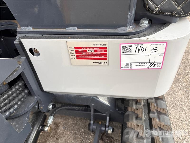  ME20-YELLOW Yanmar Diesel Mini Excavator (Unused) Minigravemaskiner