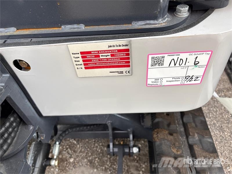  ME20-YELLOW Yanmar Diesel Mini Excavator (Unused) Minigravemaskiner