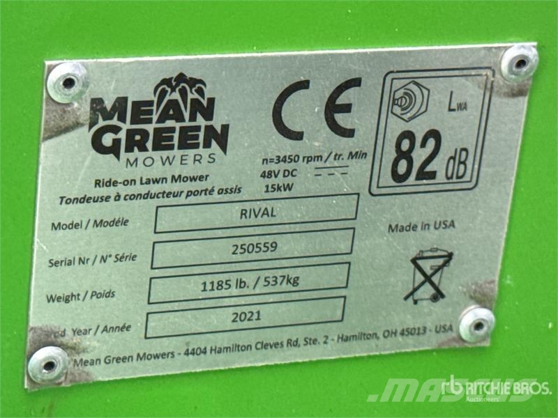 Mean Green 4x2 Ride-On Electric Lawn Mower 騎乘式割草機