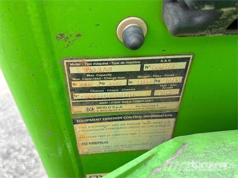 Merlo 40.17 Telehandler 伸縮臂操作車