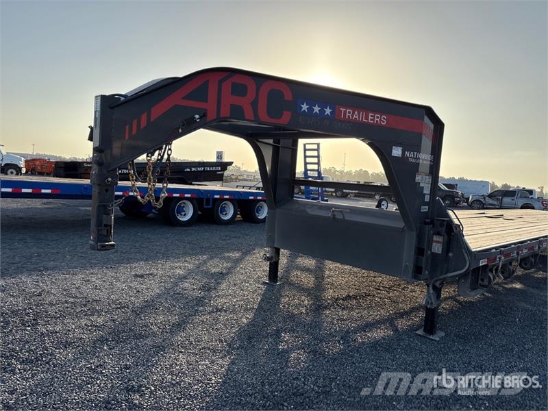  Metalium 40 ft T/A Flatbed Trailer Planhengere