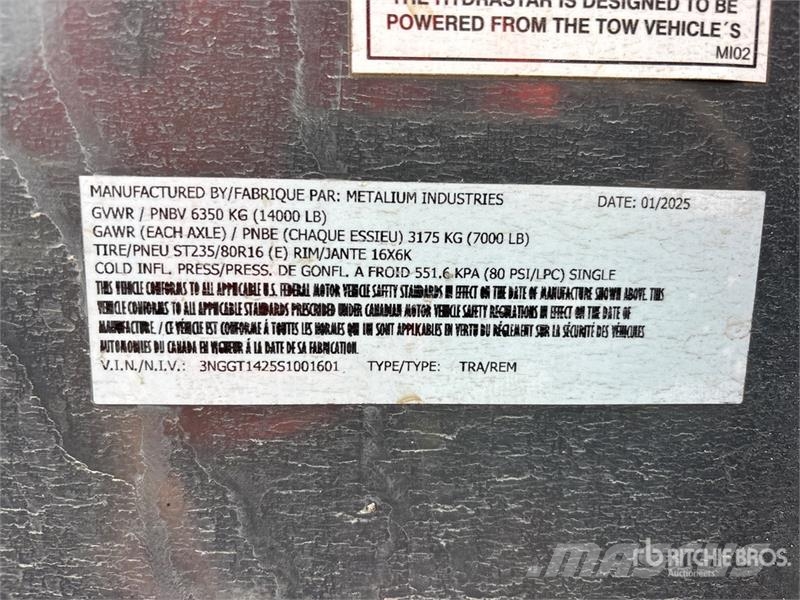 Metalium Industries T/A Roll-Off Trailer Tandem Prikolice