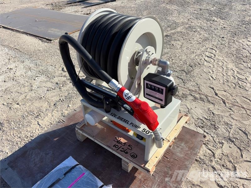 Metered Diesel 50 ft Fuel Reel w/ HD 12v Pump (Unu Ostale komponente za građevinarstvo