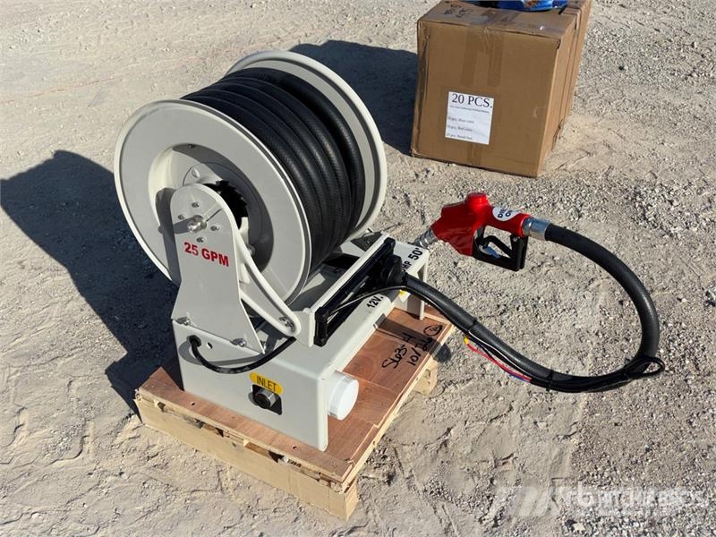 Metered Diesel 50 ft Fuel Reel w/ HD 12v Pump (Unu Ostale komponente za građevinarstvo