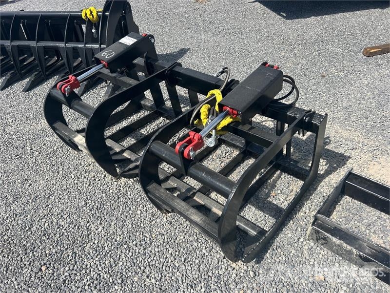  Mid-State 60 in Root Skid Steer Grapple (Unused) Pinzas