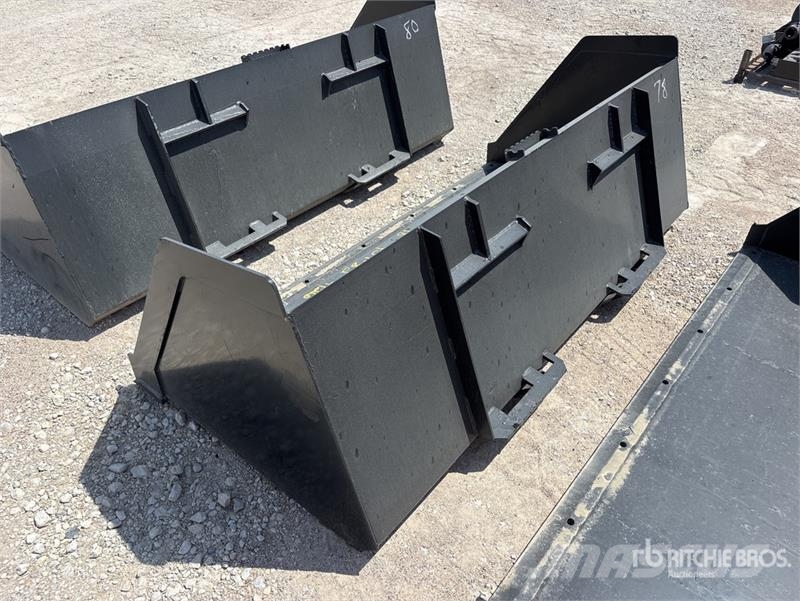 Mid-State 78 in Snow & Litter Skid Steer Bucket (U Buckets