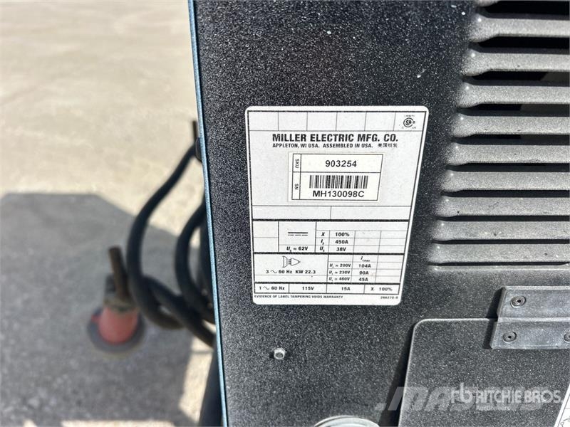 Miller 450 A Skid-Mounted Multi-Process Engine Driven Wel Svejsemaskiner