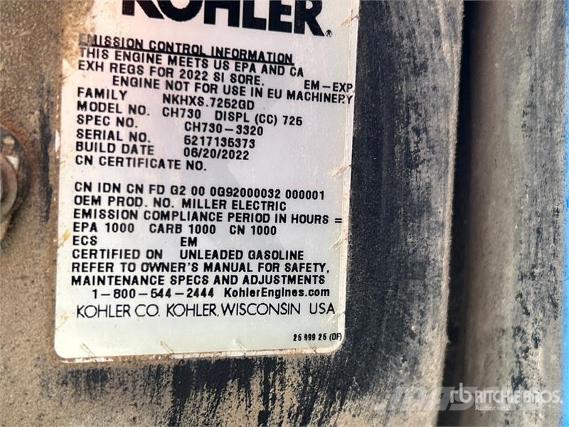 Miller Bobcat 225 260 A Multi-Process Engine Driven Welde Зварювальні апарати