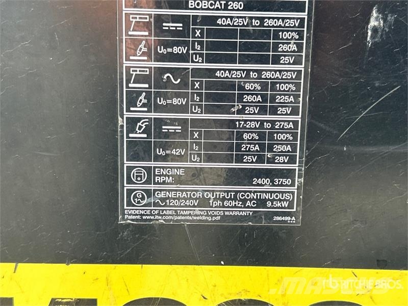 Miller Bobcat 225 260 A Multi-Process Engine Driven Welde Зварювальні апарати