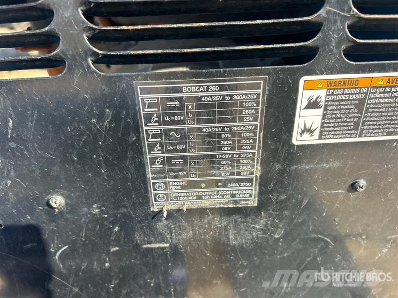 Miller Bobcat 260 LP 260 A Mobile Multi-Process Engine Dr Máquinas de solda
