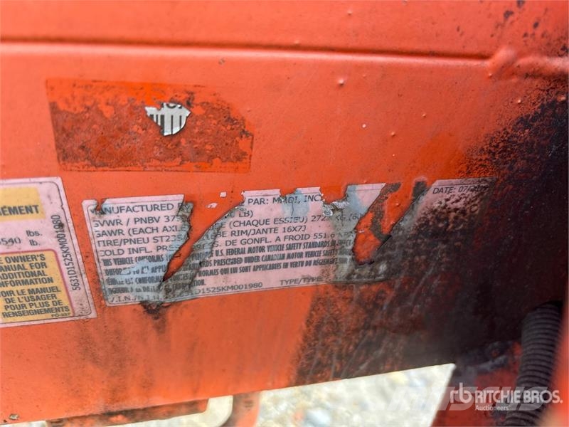 MMDI 10 ft T/A Dump Utility Trailer Pašizgāzējs