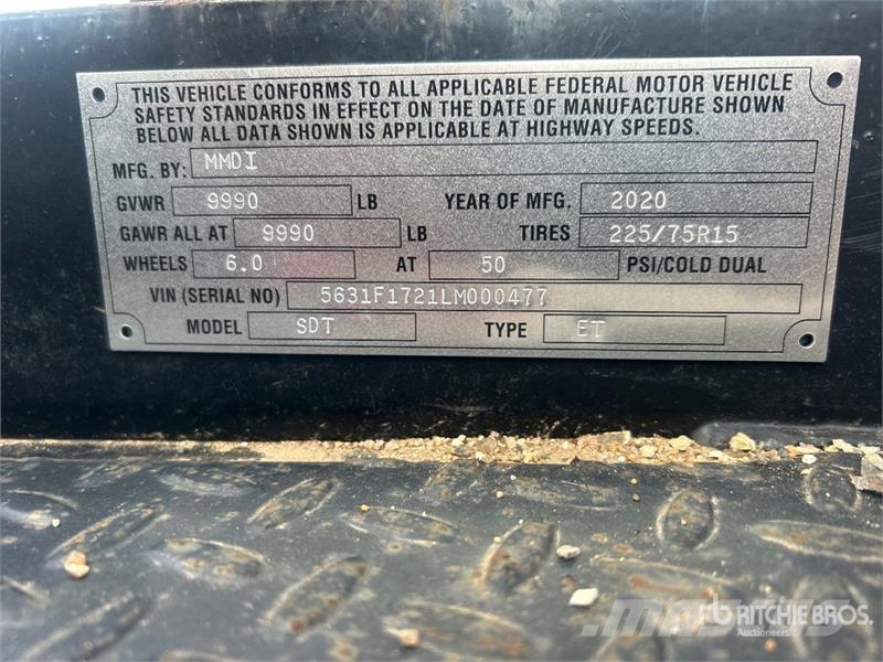 MMDI 510RCMPH 10 ft T/A Equipment Trailer Прицепы-Автовозы