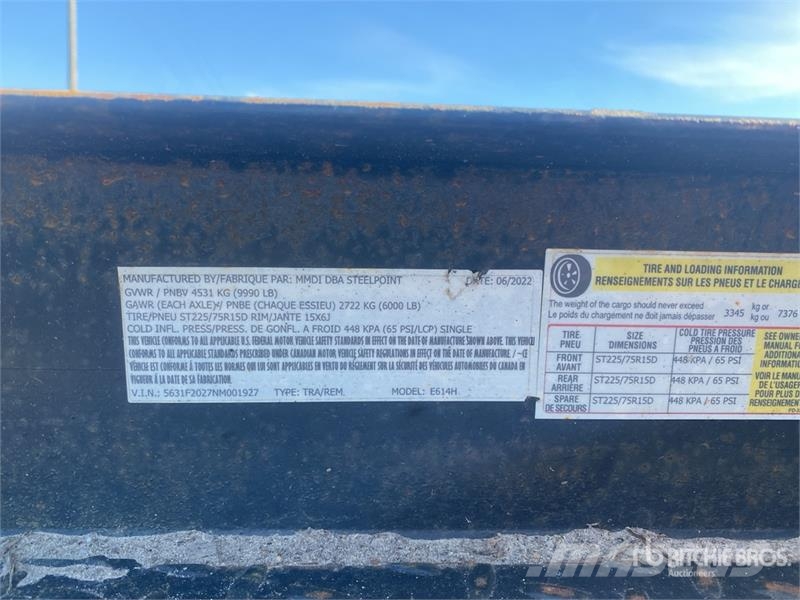 MMDI 614SLTD 14 ft T/A Equipment Trailer Reboques de transporte Auto