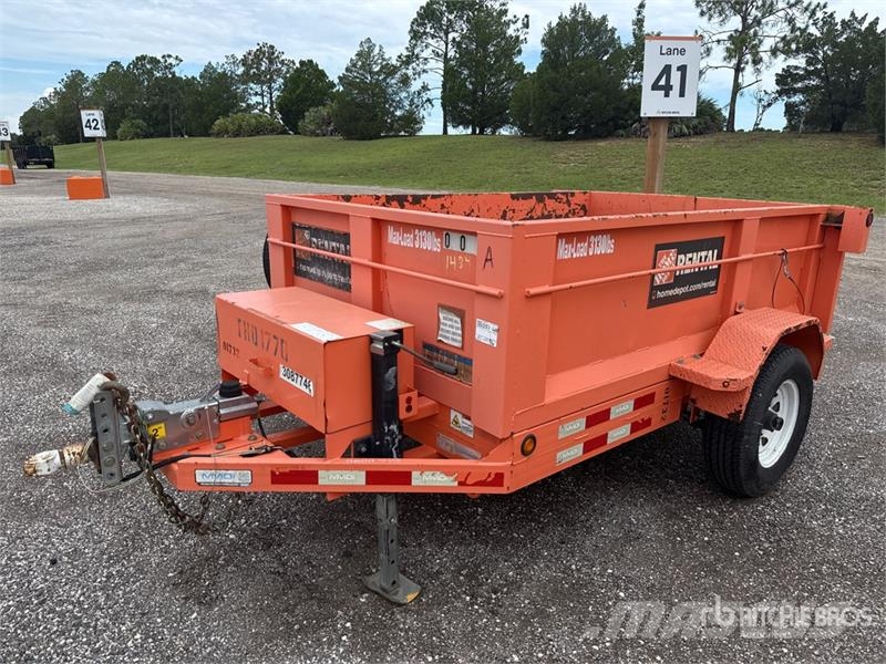 MMDI 8 ft S/A Dump Utility Trailer Bañera