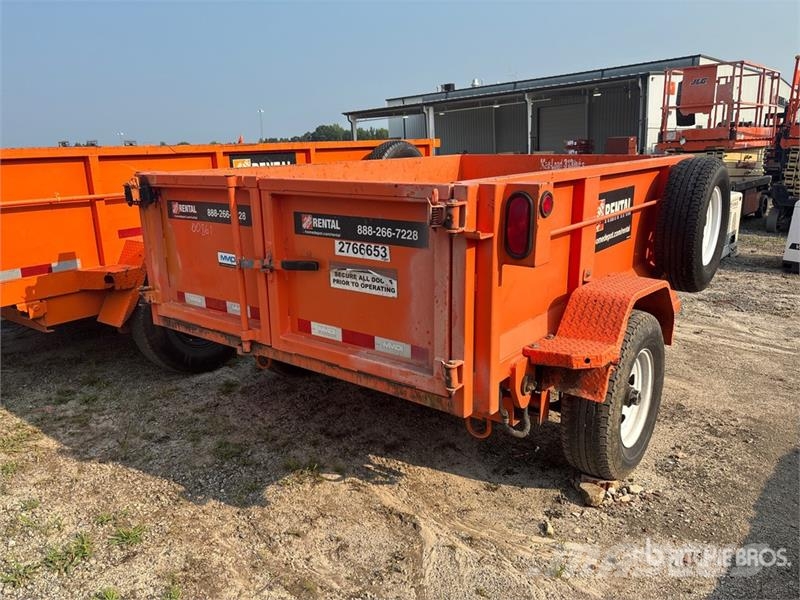 MMDI 8 ft S/A Dump Utility Trailer Bañeras