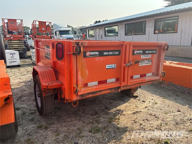 MMDI 8 ft S/A Dump Utility Trailer Bañeras