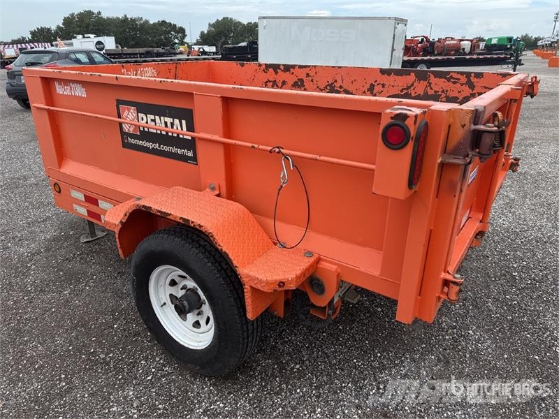 MMDI 8 ft S/A Dump Utility Trailer Bañera