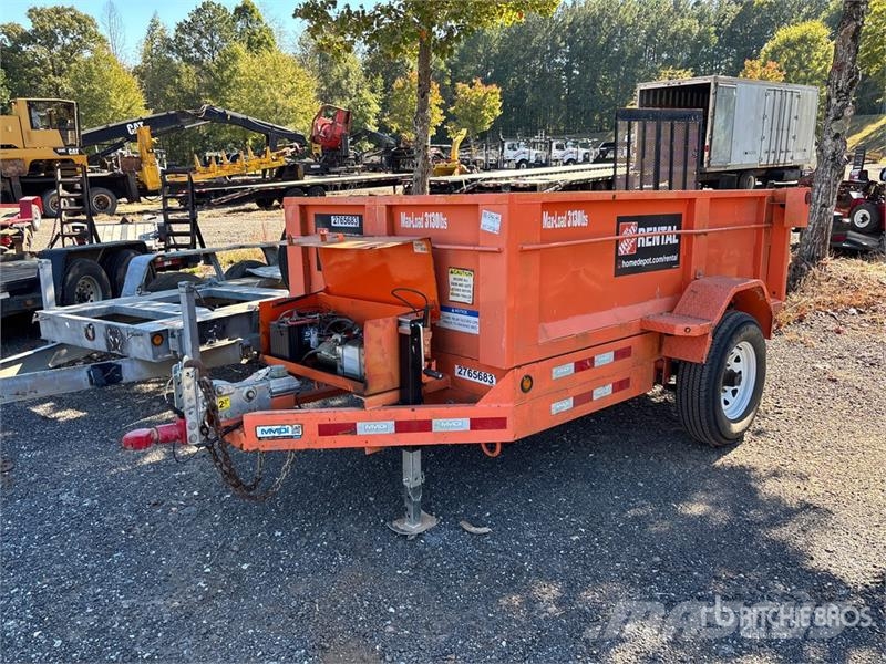 MMDI 8 ft S/A Dump Utility Trailer Pašizgāzējs