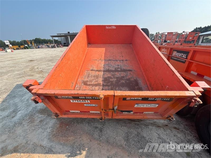 MMDI 8 ft S/A Dump Utility Trailer Bañeras