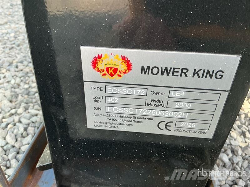 Mower King ECSSCT72 60 in Skid Steer Trencher (Unu Koparki łańcuchowe