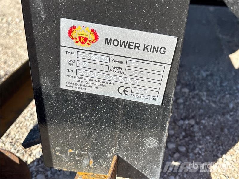  Mower King ECSSCT72 60 in Skid Steer Trencher (Unu Koparki łańcuchowe