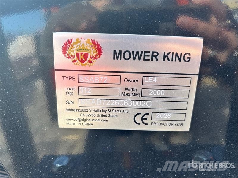  Mower King SSAB72 72 in Skid Steer Broom (Unused) Ψήκτρες