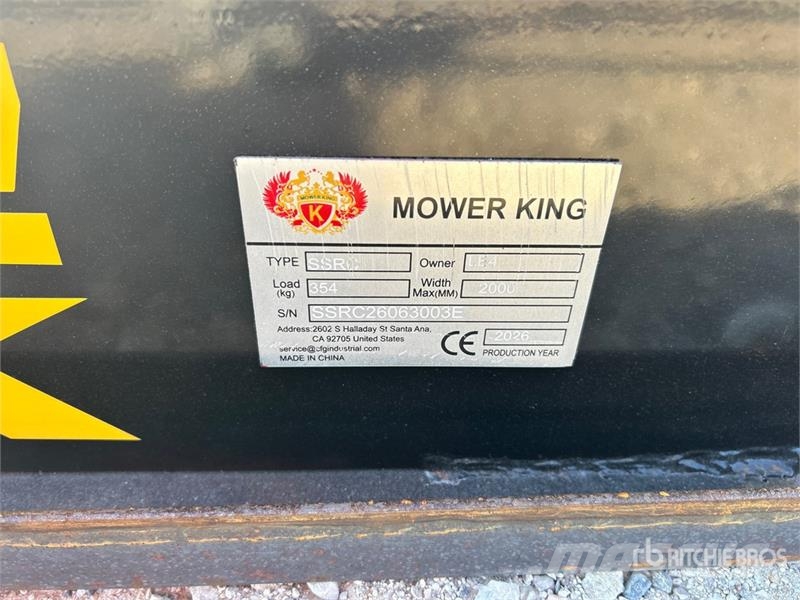 Mower King SSRC 72 in Skid Steer Brush Cutter (Unu Gezogene und selbstfahrende Mäher
