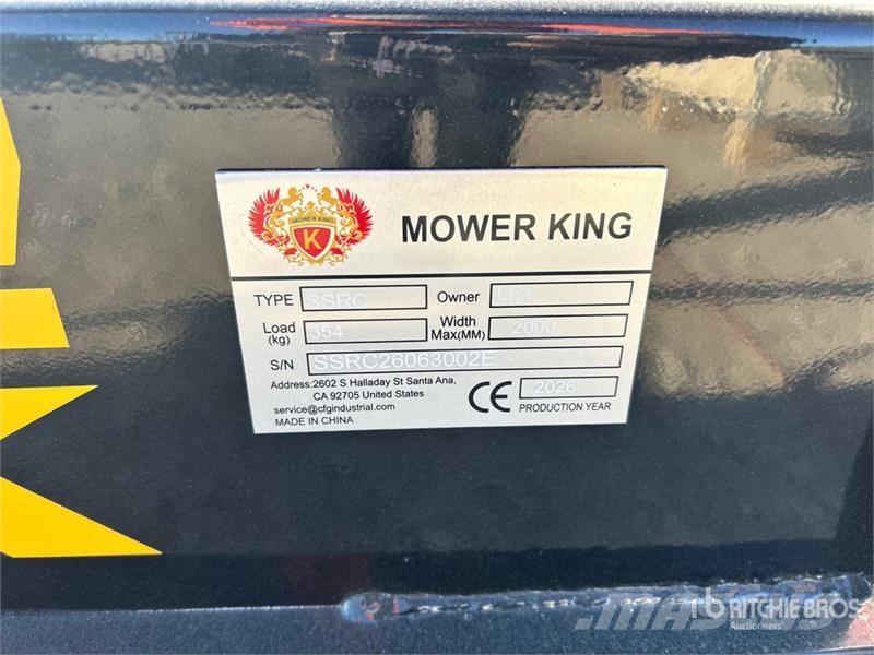  Mower King SSRC 72 in Skid Steer Brush Cutter (Unu Gezogene und selbstfahrende Mäher