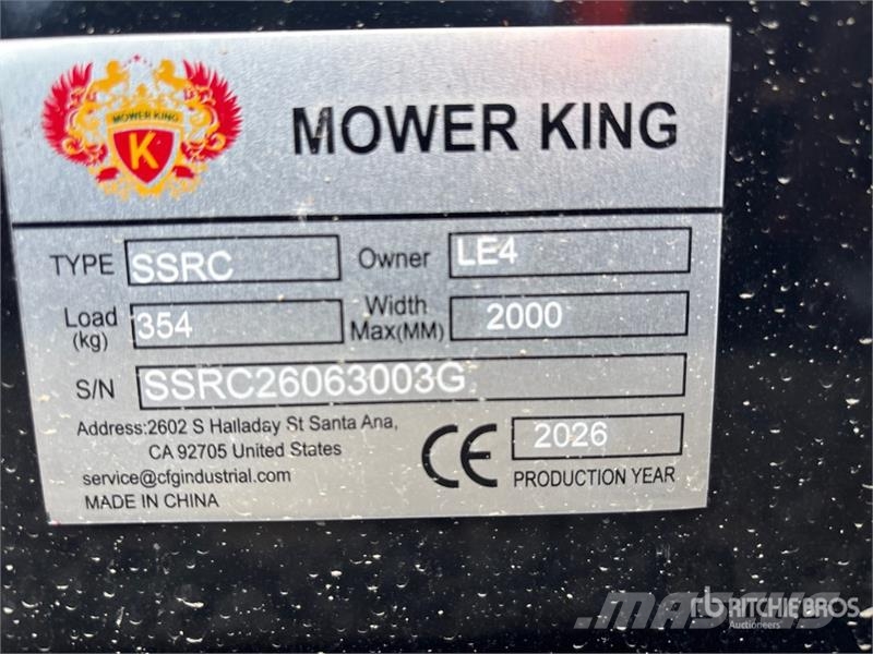 Mower King SSRC 72 in Skid Steer Brush Cutter (Unu Gezogene und selbstfahrende Mäher