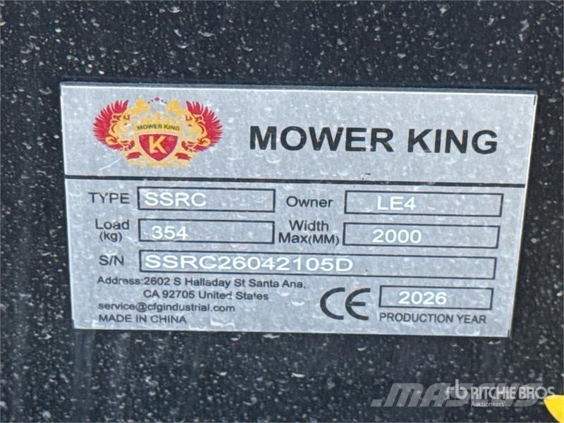 Mower King SSRC 77 in Skid Steer Brush Cutter (Unu Vontatott pázsitnyírók