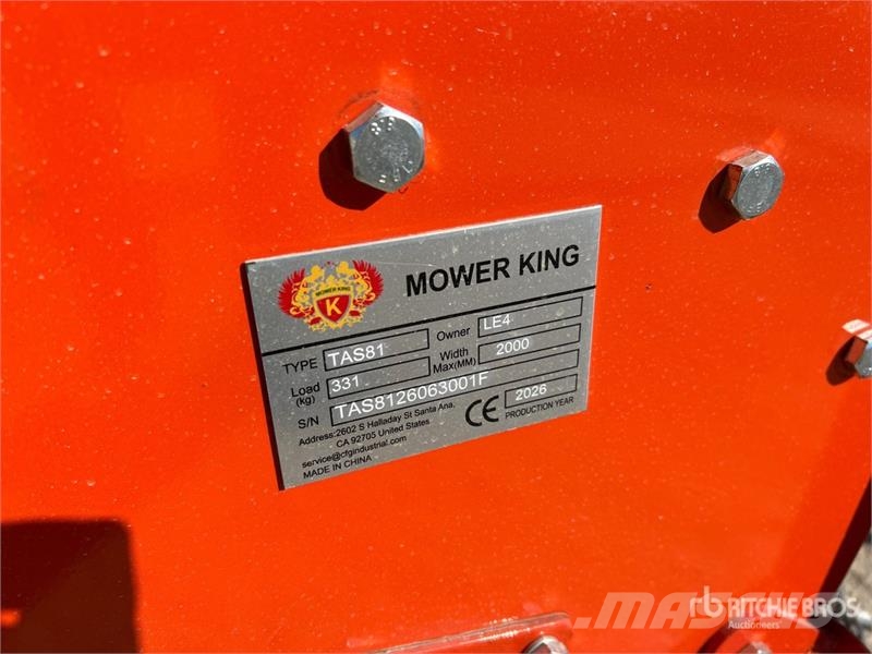  Mower King TAS-81 72 in 3-Point Rotary Tiller (Unu Rotorharver/ jordfresere