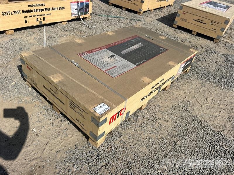  MTO A1119 11 ft x 19 ft Steel Carport (Unused) Teräsrunkorakennukset