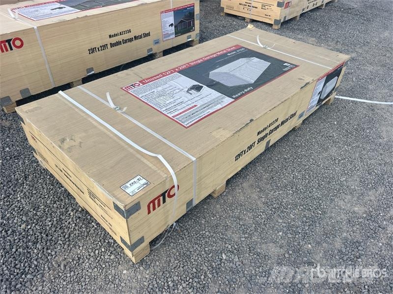  MTO A1220 Single Garage Metal Shed (Unused) Teräsrunkorakennukset
