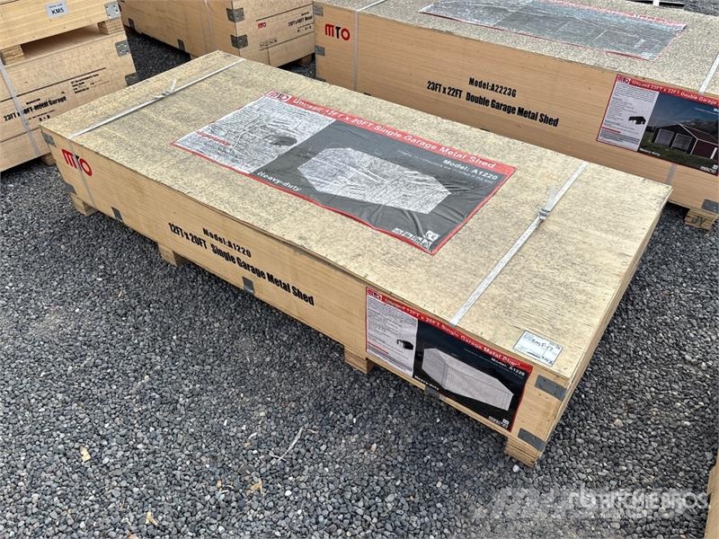 MTO A1220 Single Garage Metal Shed (Unused) Teräsrunkorakennukset